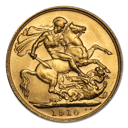 Half Gold Sovereign (Best Value) — Edward VII reverse