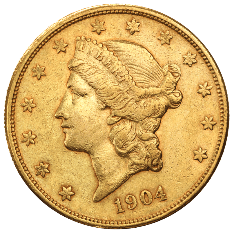 20 Dollars Double Eagle Liberty Head Gold Coin (Mixed Years) — obverse