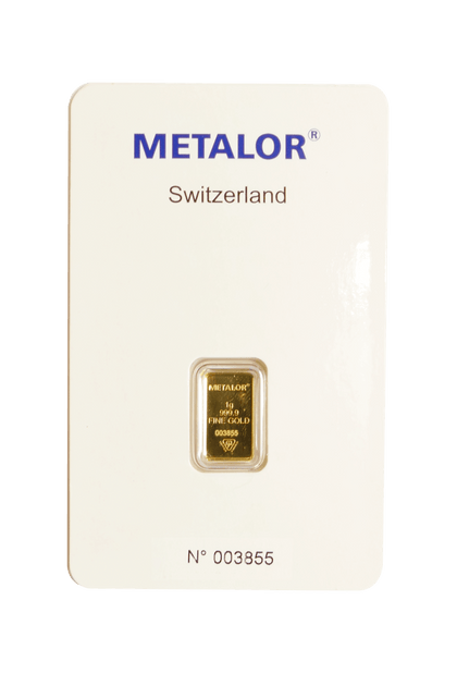 1 Gram Gold Bar — front