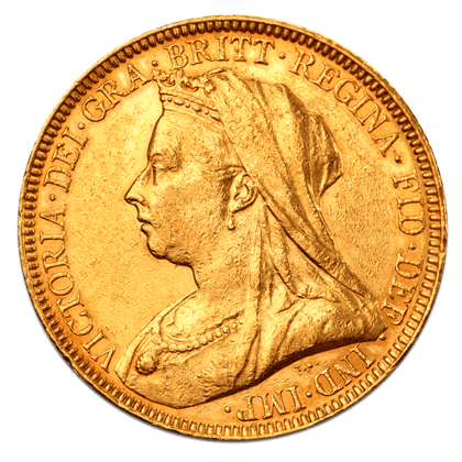 Gold Sovereign Victoria – Old Head — reverse